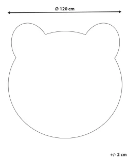 Kinderteppich Braun 120 Cm Barenmotiv Kurzflor Colargol