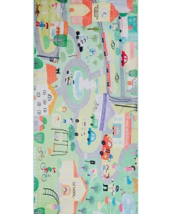 Kinderteppich Grun Stadt-Motiv 80 X 150 Cm Kemer