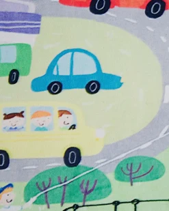 Kinderteppich Grun Stadt-Motiv 80 X 150 Cm Kemer