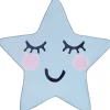 Kinderteppich Hellblau 120 X 120 Cm Sternmotiv Kurzflor Sirius