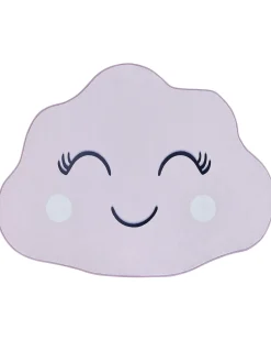 Kinderteppich Pastellrosa 90 X 120 Cm Wolkenmotiv Kurzflor Cumulus