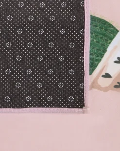 Kinderteppich Rosa 80 X 150 Cm Kaktus-Muster Kurzflor Eldivan