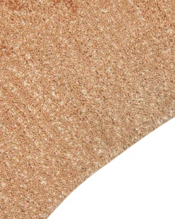 Kinderteppich Wolle Beige 100 X 160 Cm Lowenmotiv Mufasa