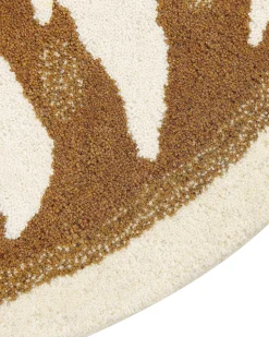 Kinderteppich Wolle Braun / Beige 100 X 160 Cm Antilopenmotiv Zaza