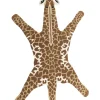 Kinderteppich Wolle Braun / Beige 100 X 160 Cm Giraffenmotiv Melman