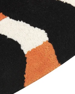 Kinderteppich Wolle Orange 100 X 155 Cm Tigermotiv Rajah