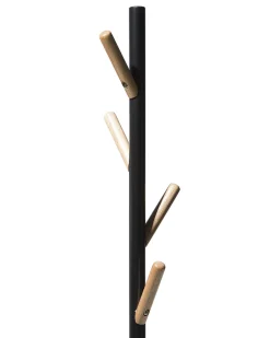 Kleiderstander Metall / Kiefernholz Schwarz 170 Cm Albin