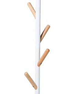 Kleiderstander Metall / Kiefernholz Weis 170 Cm Albin