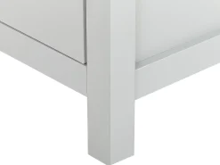 Kommode Grau / Heller Holzfarbton 4 Schubladen Clio