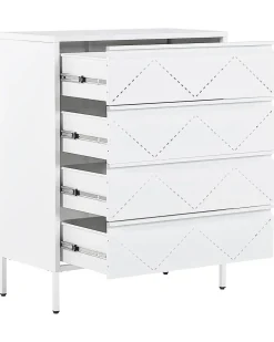Kommode Weis 4 Schubladen Matana