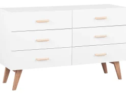 Kommode Weis 6 Schubladen Newark Ii