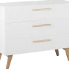 Kommode Weis 3 Schubladen Salem