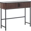 Konsolentisch Dunkler Holzfarbton / Schwarz 100 X 35 Cm Jose
