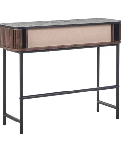 Konsolentisch Dunkler Holzfarbton / Schwarz 100 X 35 Cm Jose