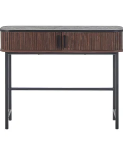 Konsolentisch Dunkler Holzfarbton / Schwarz 100 X 35 Cm Jose
