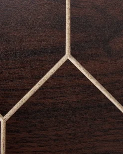 Konsolentisch Dunkler Holzfarbton / Schwarz 3 Schubladen Malsala