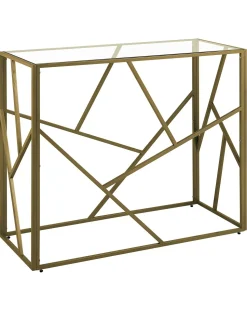 Konsolentisch Glas Gold Orland