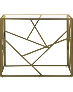 Konsolentisch Glas Gold Orland