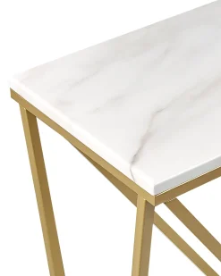 Konsolentisch Marmoroptik Weis / Gold Hazen