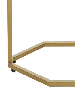 Konsolentisch Marmoroptik Weis / Gold Hazen