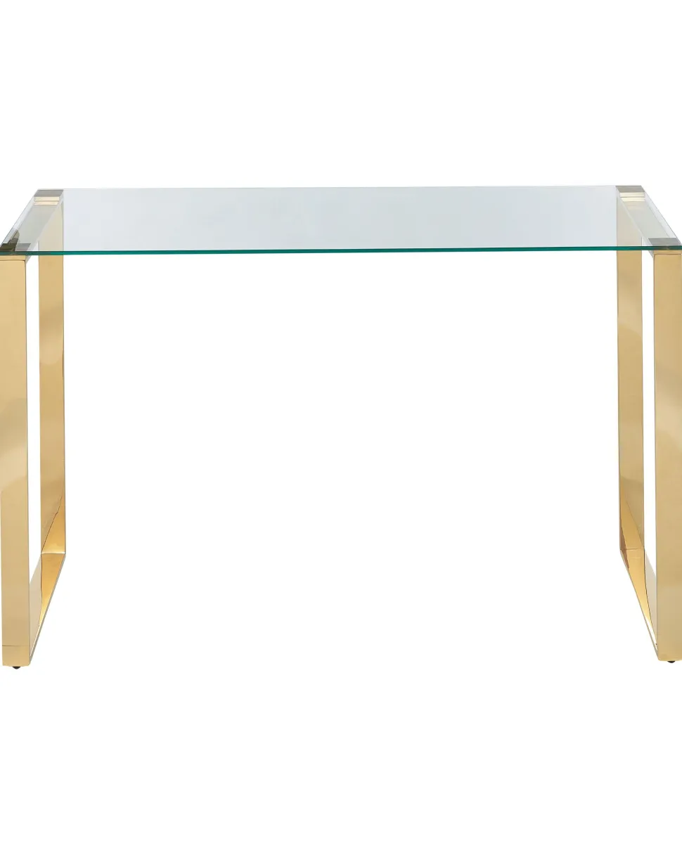 Konsolentisch Mit Glasplatte Gold Tilon
