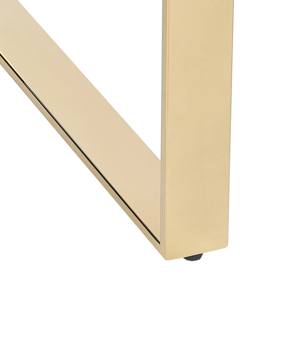 Konsolentisch Mit Glasplatte Gold Tilon