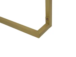 Konsolentisch Weis / Gold 2 Schubladen Westport