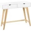 Konsolentisch Weis 2 Schubladen Sully