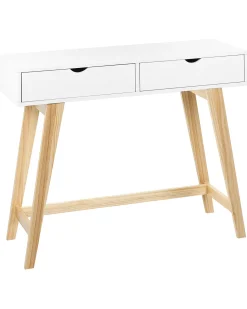 Konsolentisch Weis 2 Schubladen Sully