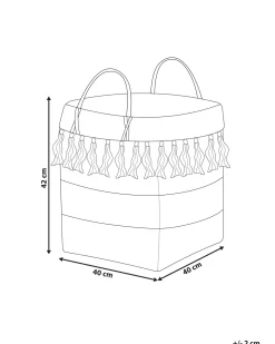 Korb Aus Bamboo Natur 40X40 Cm Mesuji