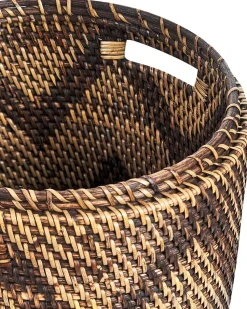 Korb Aus Rattan Natur 26 Cm Bohorok
