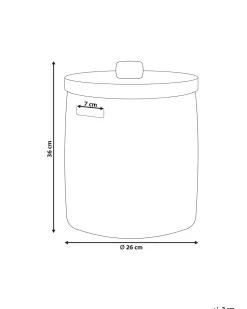 Korb Aus Rattan Natur 26 Cm Bohorok