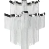 Kronleuchter Metall Silber 6-Flammig Mucone