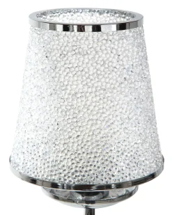 Kronleuchter Mit Schirmen Metall Silber 6-Flammig Kegelform Bradano