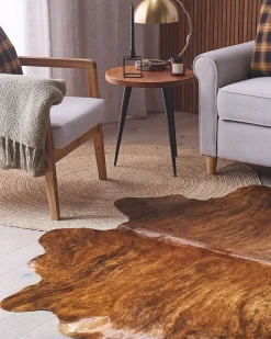 Kuhfell Hellbraun 3-4 M² Nasqu
