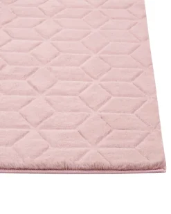 Kunstfellteppich Kaninchen Rosa 160 X 230 Cm Shaggy Thatta
