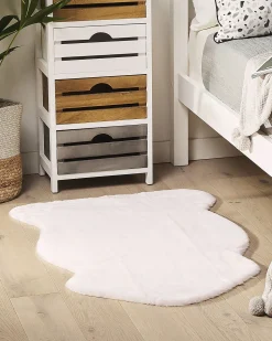 Kunstfell-Teppich Kaninchen Weis 90 Cm Undara