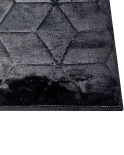 Kunstfellteppich Kaninchen Schwarz 160 X 230 Cm Shaggy Thatta