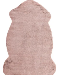 Kunstfell-Teppich Kaninchen Rosa 90 Cm Undara