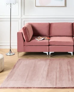Kunstfellteppich Kaninchen Rosa 160 X 230 Cm Mirpur