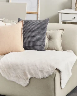 Kunstfell-Teppich Kaninchen Beige 90 Cm Undara