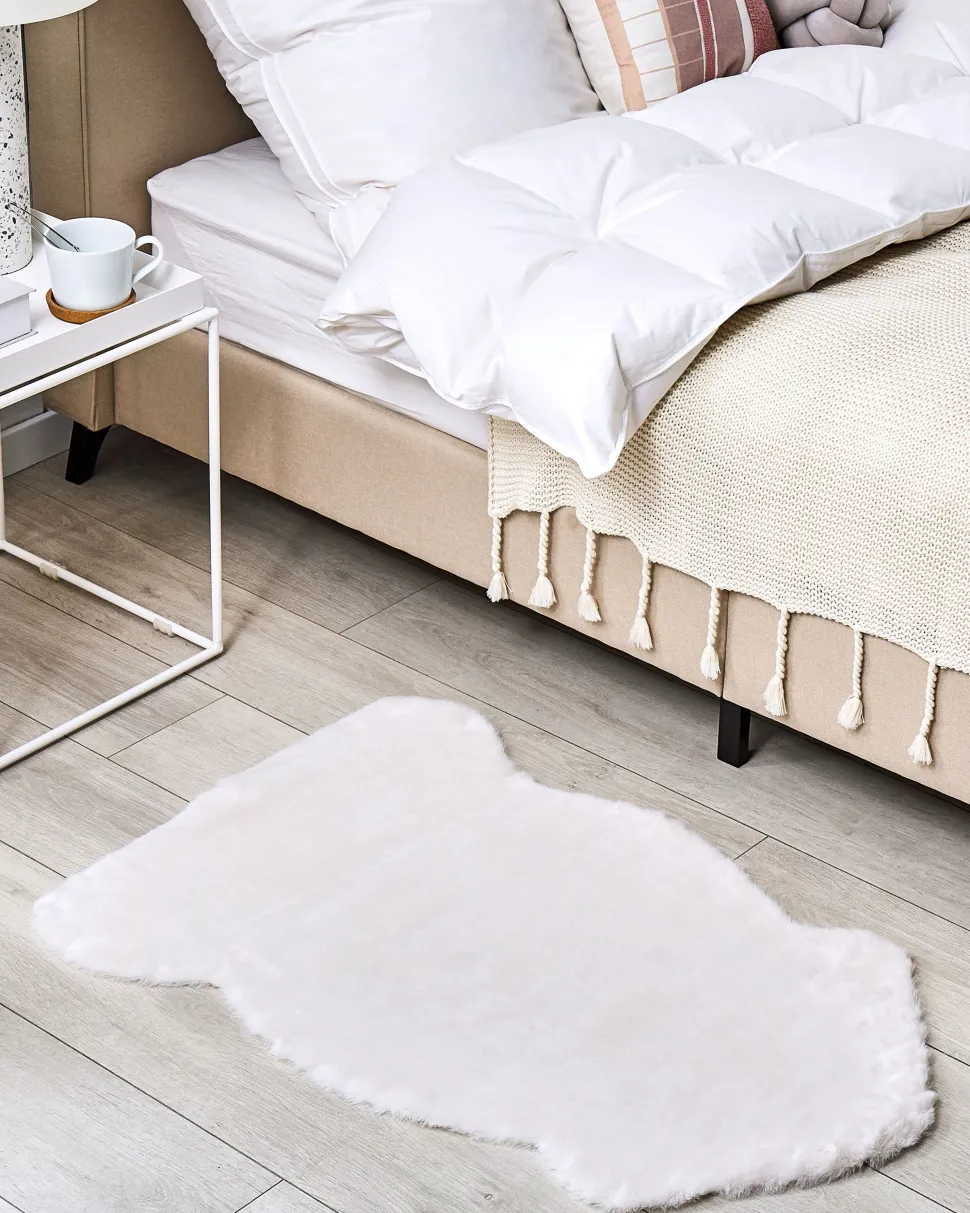 Kunstfell-Teppich Kaninchen Beige 90 Cm Undara