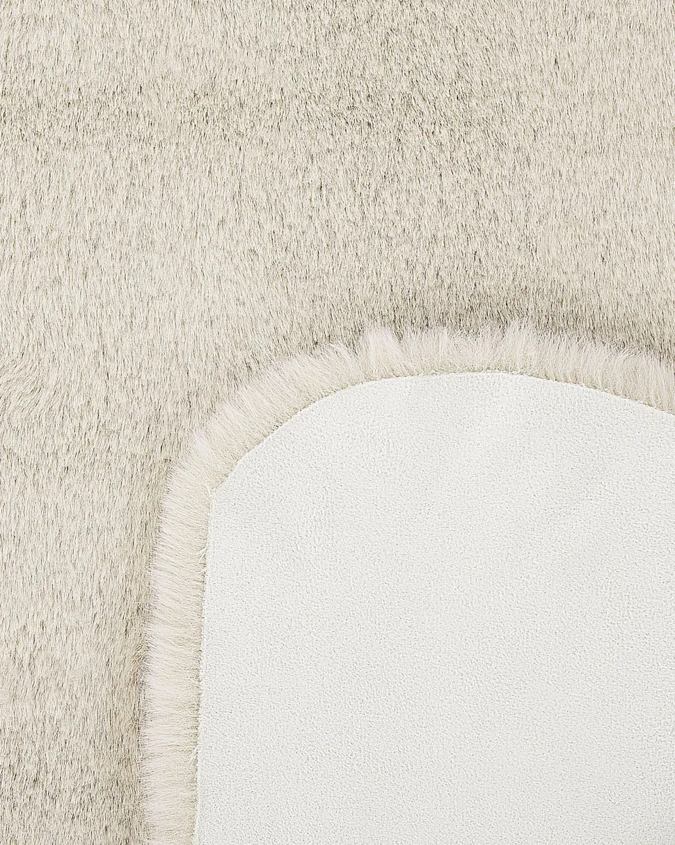 Kunstfell-Teppich Kaninchen Beige 90 Cm Undara