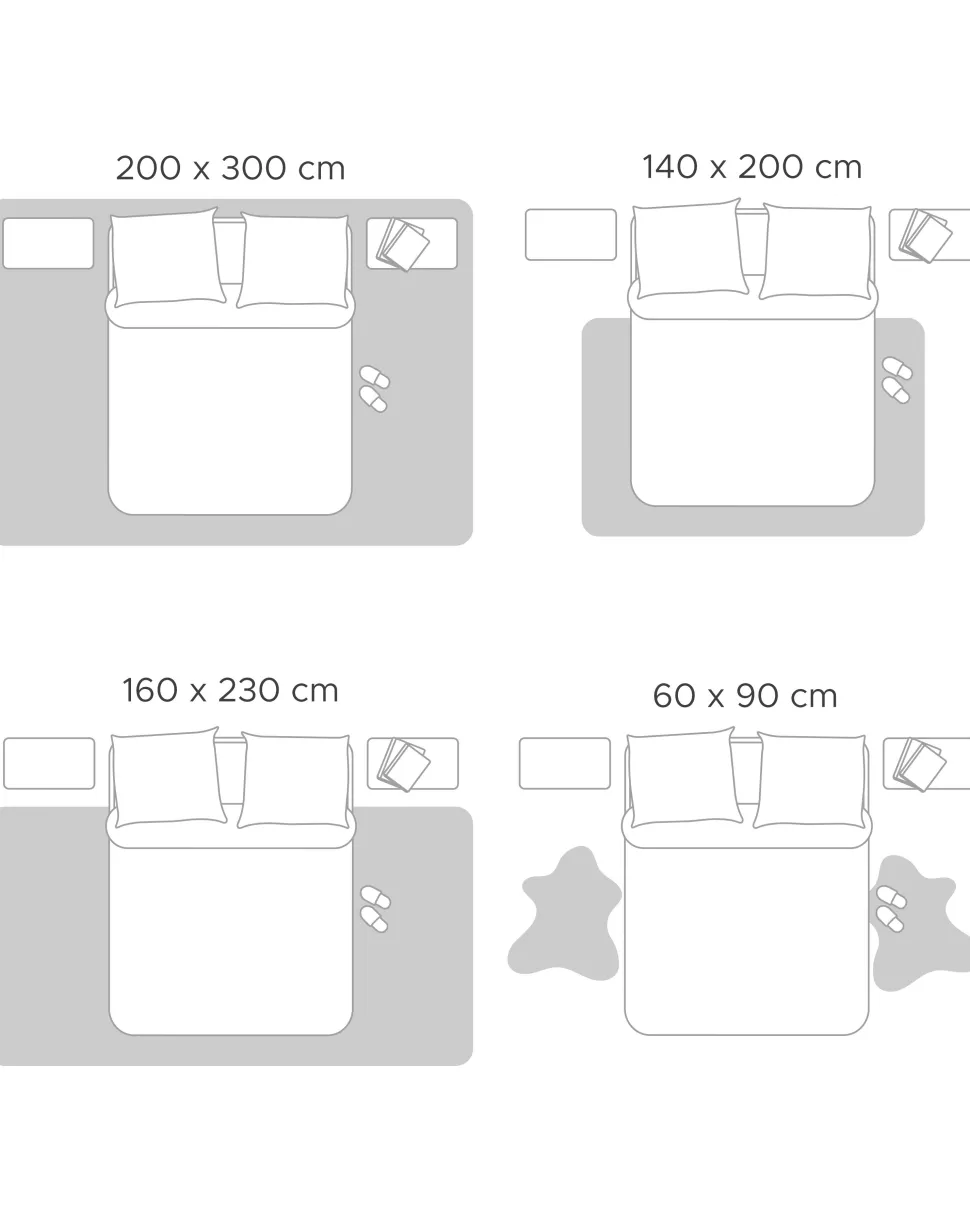 Kunstfell-Teppich Kaninchen Beige 90 Cm Undara