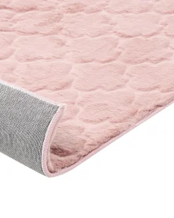 Kunstfellteppich Kaninchen Rosa 160 X 230 Cm Shaggy Gharo