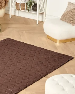 Kunstfellteppich Kaninchen Braun 160 X 230 Cm Shaggy Thatta