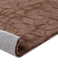 Kunstfellteppich Kaninchen Braun 160 X 230 Cm Shaggy Thatta