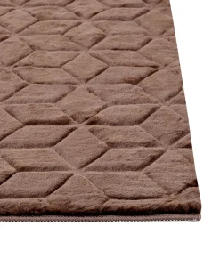 Kunstfellteppich Kaninchen Braun 160 X 230 Cm Shaggy Thatta