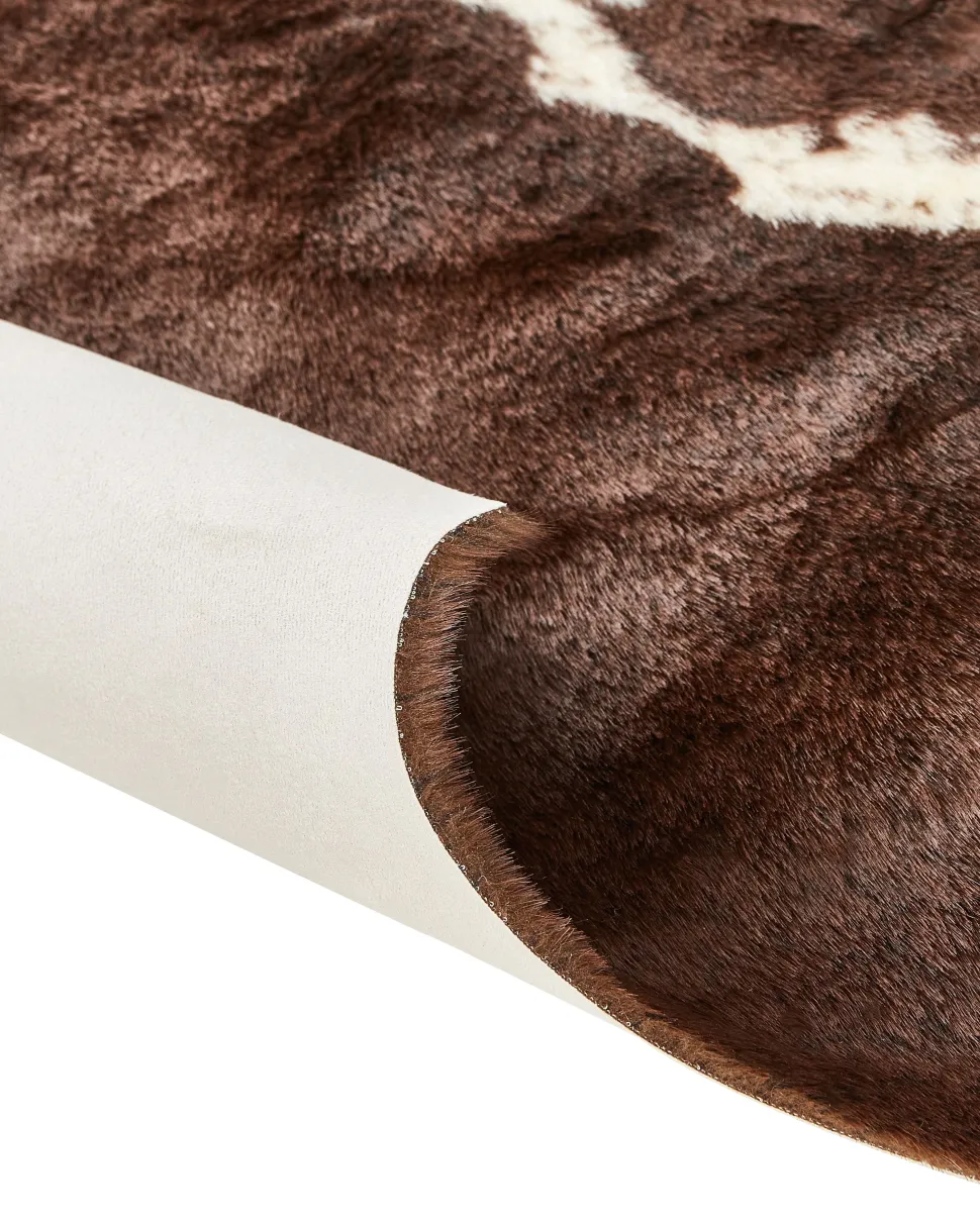 Kunstfell-Teppich Kuh Braun / Weis 150 X 200 Cm Bogong