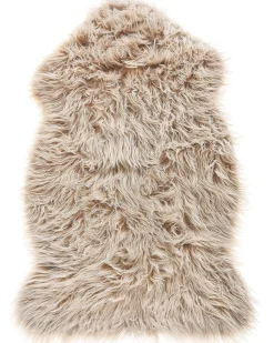 Kunstfell-Teppich Schaf Beige 88 Cm Mungo